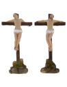 Estatuas de ladrones pascuales crucificados en el Calvario 5 cm
