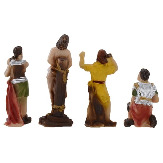 Estatuas de Pascua escena Flagelación de Jesús 5 cm