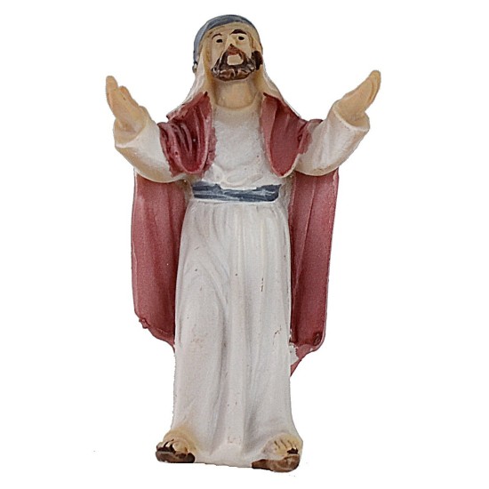 Statue Pasquali folla che accoglie Gesù 5 cm Mondo Presepi