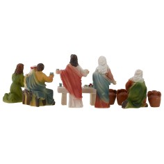 Escenas de la Boda de Caná, estatuas de Pascua de 5 cm, Mondo Presepi. 2