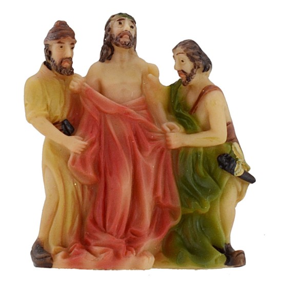 Statue Pasquale scene Spoliation of Jesus series 5 cm