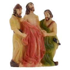 Statua Pasquale scena Spoliazione di Gesù serie 5 cm Mondo 2