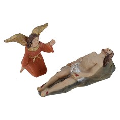 Estatua Pascual de Jesucristo en el sepulcro de 5 cm 2