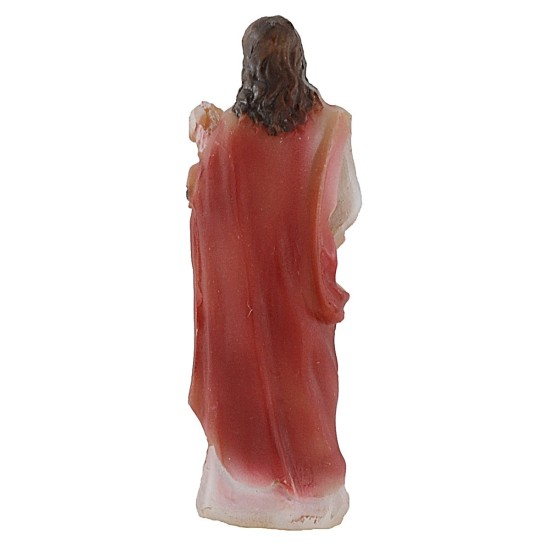 Statue Pasquale Good Pastor with lamb 5 cm