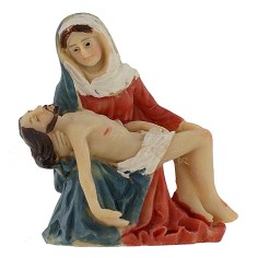 Estatua Pascual de Jesús muerto en los brazos de María 5 cm