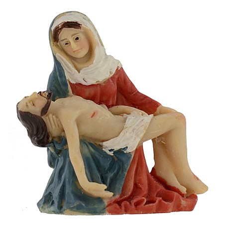 Statue Pasquale Jesus died in the arms of Mary 5 cm