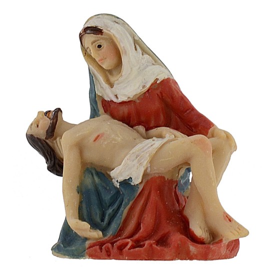 Statue Pasquale Jesus died in the arms of Mary 5 cm