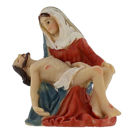 Statue Pasquale Jesus died in the arms of Mary 5 cm