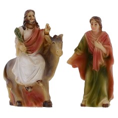 Statues Pasquale scene Sunday of the Palme 5 cm