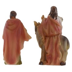 Estatuas de Pascua escena Domingo de Ramos 5 cm 2