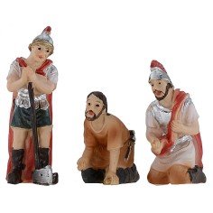 Statue Pasquali per scena Spoliazione serie 5 cm Mondo Presepi