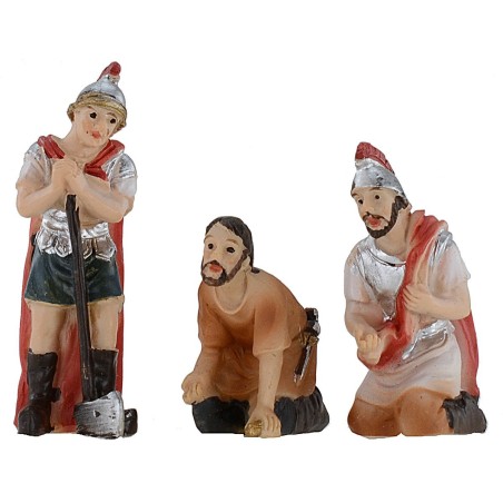 Statue Pasquali per scena Spoliazione serie 5 cm Mondo Presepi