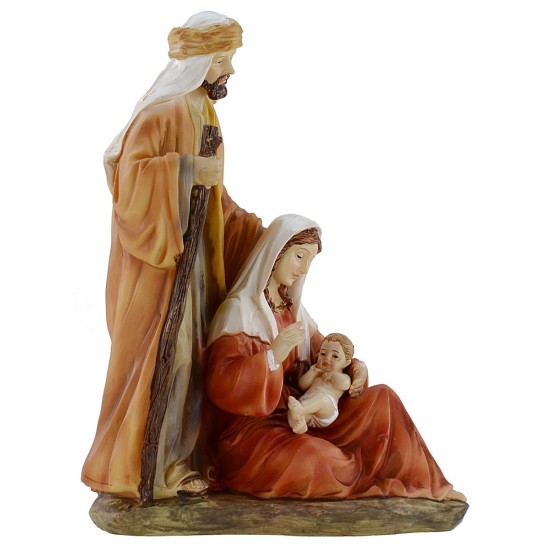 Natividad en resina cm 15x7x19,5 h Mundo Pesebres