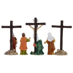 Statue Pasquali scena Crocifissione di Gesù 5 cm Mondo Presepi 2