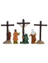 Escena de la Crucifixión de Jesús de estatuas pascuales de 5 cm Mondo Presepi
