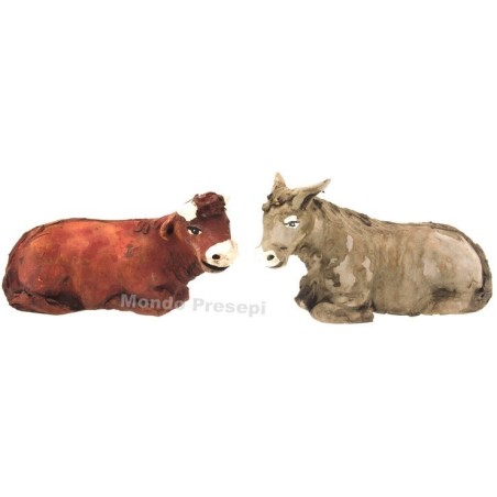 Ox and donkey for statues 15 cm