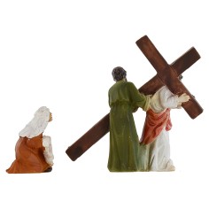Estatuas de Pascua escena de la subida al Monte Calvario 5 cm 2