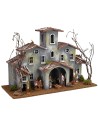 Township with farmyard complete with Landi Nativity cm 42x19x29