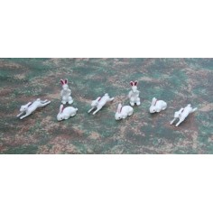 Conjunto de 8 conejos - Cod. W31 Mundo Pesebres 2