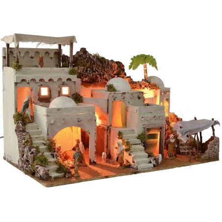 Illuminated Arab crib with functioning bivouac complete with