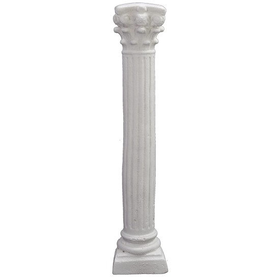 Semicolonna rigata cm 29 h presepe, semicolonna, gesso