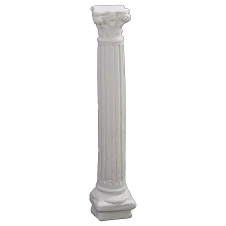 Semicolonna rigata cm 21 h presepe, gesso, rigata, originalità