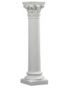 Columna lisa con capitel corintio cm 18,5 h capitel.