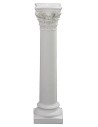 Columna lisa con capitel corintio cm 18,5 h capitel.