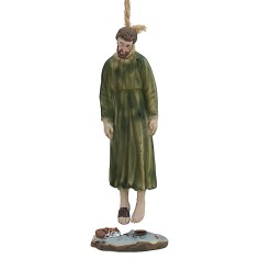 Judas ahorcado 9 cm en resina, ahorcado, estatuas