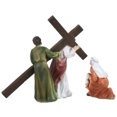 Escena de la subida al Monte Calvario cm 9 Estatuas 2