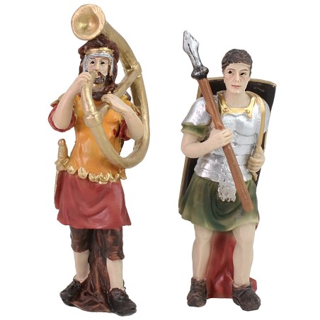 Soldados romanos de 9 cm Estatuas Pascuales Mundo Pesebres