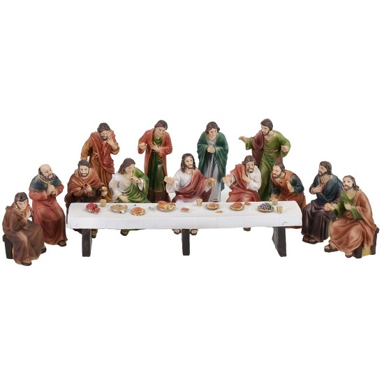 Ultima Cena cm 9 Statue Pasquali Mondo Presepi