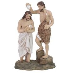 Estatua Pascual escena el Bautismo de Jesús 9 cm Mundo Pesebres