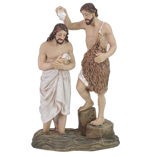 Estatua de Pascua escena del Bautismo de Jesús 9 cm