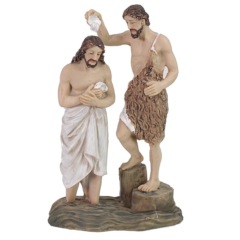 Paschal statue scene of the Baptism of Jesus 9 cm