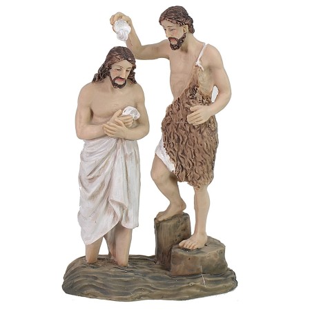 Estatua de Pascua escena del Bautismo de Jesús 9 cm