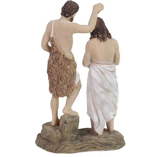 Estatua de Pascua escena del Bautismo de Jesús 9 cm