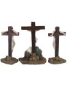 Escena de la Crucifixión de Jesús con los 2 ladrones de 9 cm Estatuas