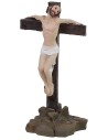 Scena Crocifissione di Gesù con i 2 ladroni cm 9 Statue