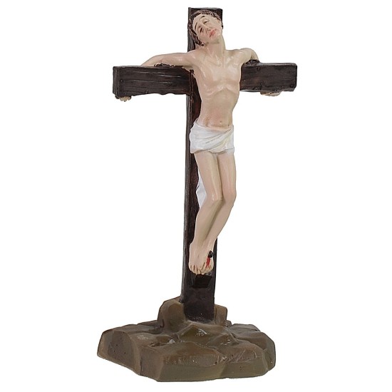 Crucifixion scene of Jesus with the 2 thieves cm 8 Easter