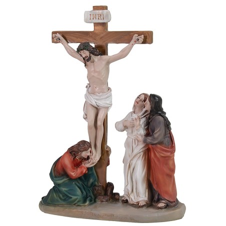 Scena Crocifissione cm 9 statue Pasquali Mondo Presepi