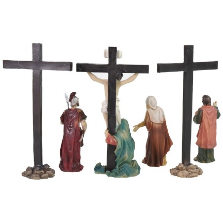 Scena Crocifissione cm 9 Statue Pasquali Mondo Presepi