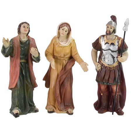 Escena Crucifixión cm 9 Figuras Pascuales Mundo