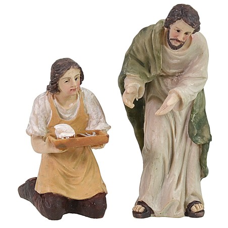 Escena de la circuncisión de Jesús cm 9 Figuras Pascuales Mundo Pesebres