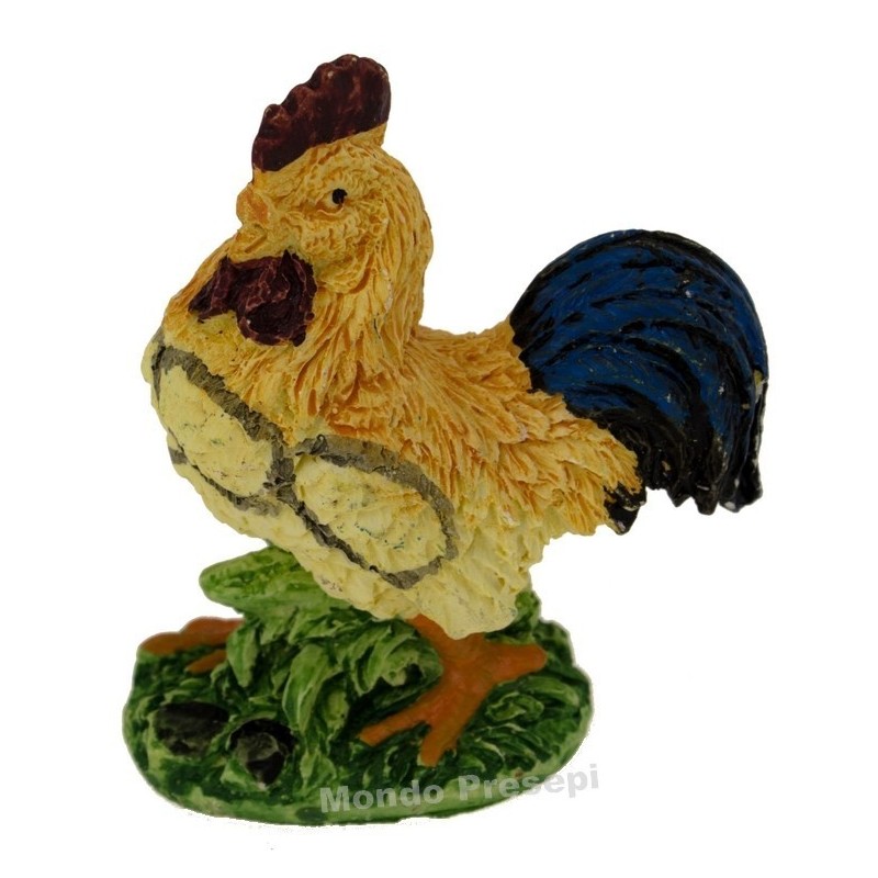 Rooster in resin for 20-30 cm state
