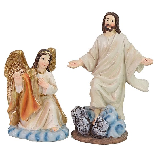 Resurrección de Jesús cm 9 Estatuas Pascuales Mundo Pesebres