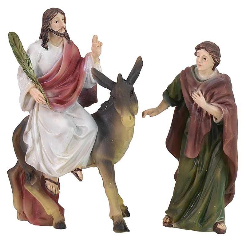 Ingresso di Gesù a Gerusalemme cm 9 Statue Pasquali Mondo