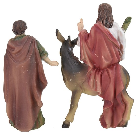 Entrada de Jesús a Jerusalén cm 9 Estatuas Pascuales