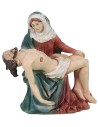 Jesús muerto en los brazos de la Virgen cm 9 Estatuas Pascuales