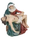 Jesús muerto en los brazos de la Virgen cm 9 Estatuas Pascuales